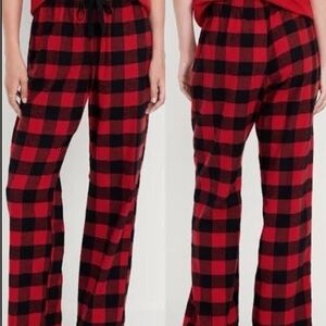NWT Old Navy Mid-Rise Plaid Flannel Pajama Pants Women Pockets Checks XS 2 Pack